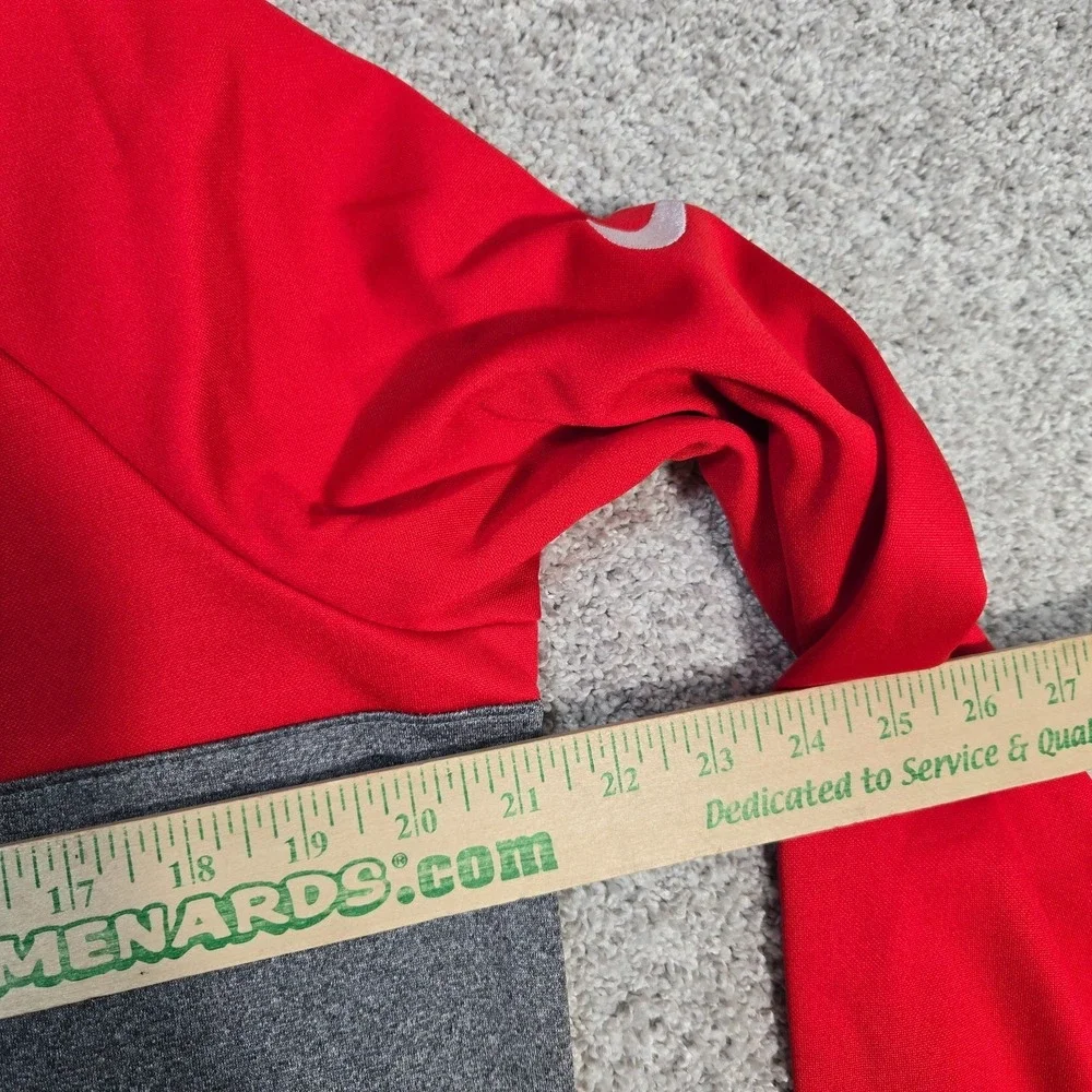 Nike Golf Ryder Cup 2018 France Sweatshirt Mens Medium Red Gray 1/4 Zip fleece